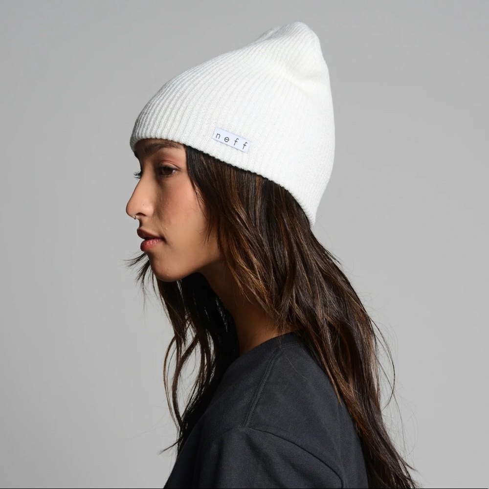 Neff White Beanie
